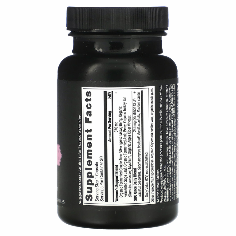 Ancient Nutrition, SBO Probiotics, Once Daily Women's, 25 млрд КОЕ, 30 капсул