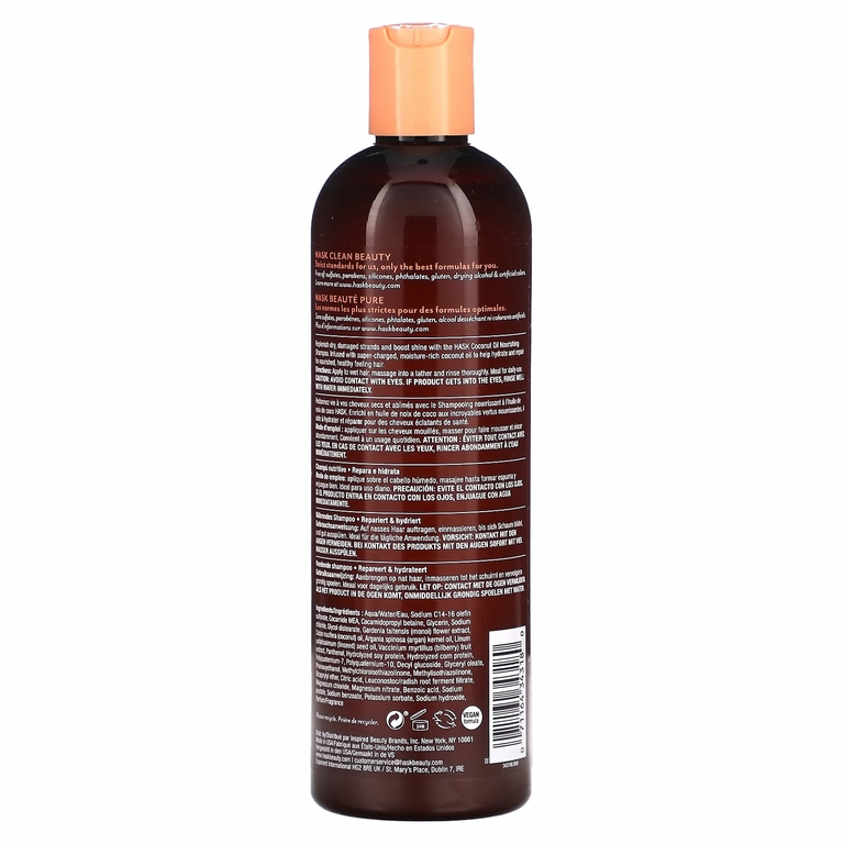 Hask Beauty, Кокосовое масло, питательный шампунь, 355 мл (12 жидк. унц.) (Товар снят с продажи) 