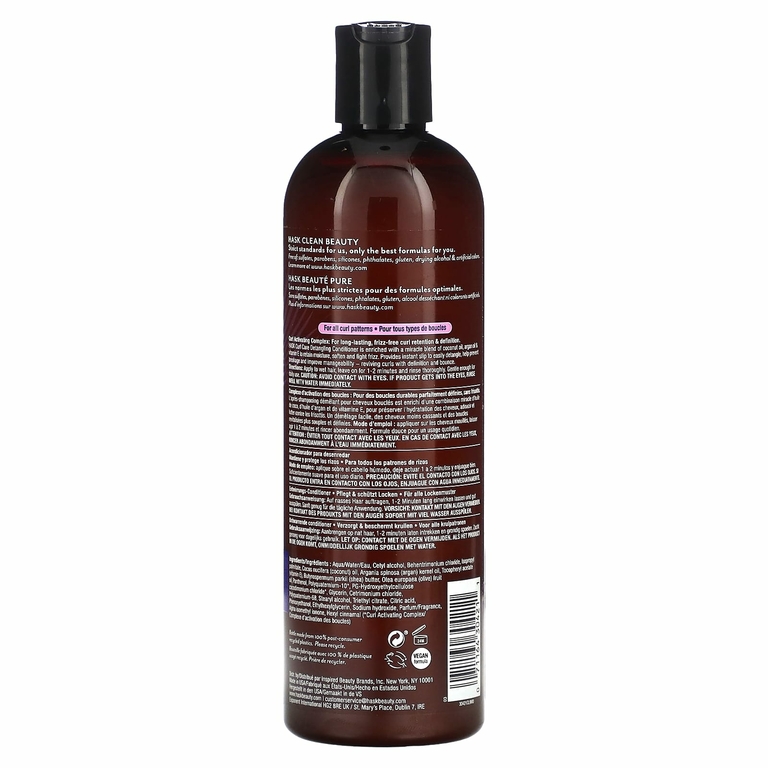 Hask Beauty, Curl Care, кондиционер для распутывания волос, для всех типов локонов, 355 мл (12 жидк. унц.)