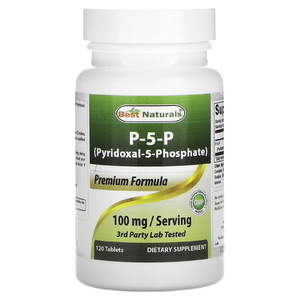 Best Naturals, П-5-П (пиридоксаль-5-фосфат), 120 таблеток (50 мг в каждой таблетке)