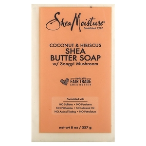 SheaMoisture, мыло с маслом ши, кокос и гибискус, 227 г (8 унций)