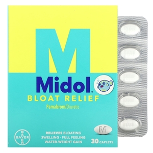 Midol, средство для вздутия живота, 30 капсул (50 мг в 1 капсуле)