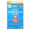 Qunol, ультраомега-3, рыбий жир, со вкусом лимона, 180 мини-капсул (500 мг в капсуле)