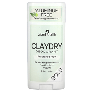 Zion Health, Bold, дезодорант ClayDry, без отдушки, 80 г (2,8 унции)