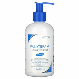 Vanicream, жидкое очищающее средство, для чувствительной кожи, без отдушки, 237 мл (8 жидк. унций)