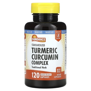 Sundance Vitamins, Комплекс куркумина и куркумина, стандартизированный, 120 капсул с быстрым высвобождением