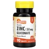 Sundance Vitamins, хелатный глюконат цинка, 50 мг, 90 таблеток