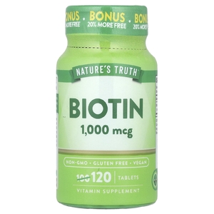 Nature's Truth, Биотин, 1000 мкг, 120 таблеток