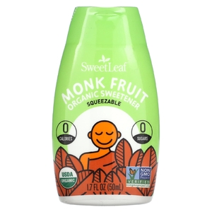 SweetLeaf Stevia, Органический подсластитель с фруктами монаха, 50 мл (1,7 жидк. Унции)