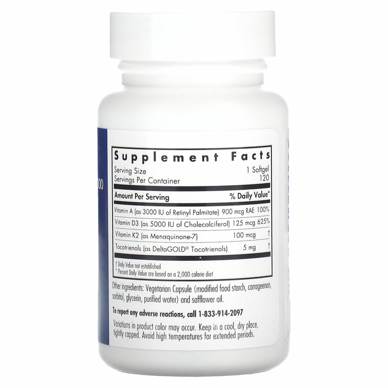 Allergy Research Group, Комплекс с витамином D3 5000, 120 растительных капсул