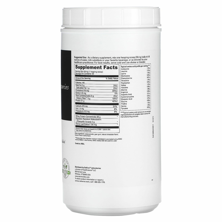 DaVinci Laboratories, Right Whey, сливочный шоколад, 1,09 кг (2,4 фунта)