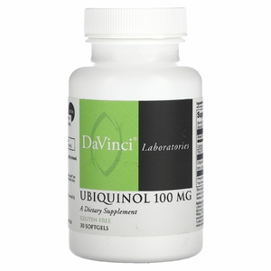 DaVinci Laboratories, Убихинол, 100 мг, 30 мягких таблеток