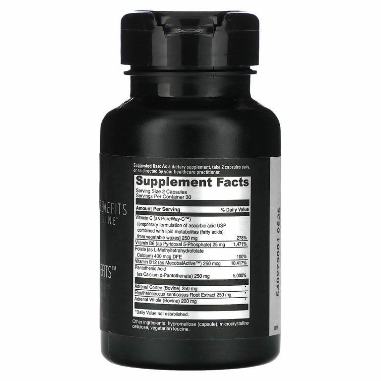 DaVinci Laboratories, Benefits Line, Adrenal Benefits, 60 капсул