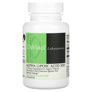 DaVinci Laboratories, Альфа-липоевая кислота 300, 300 мг, 60 капсул