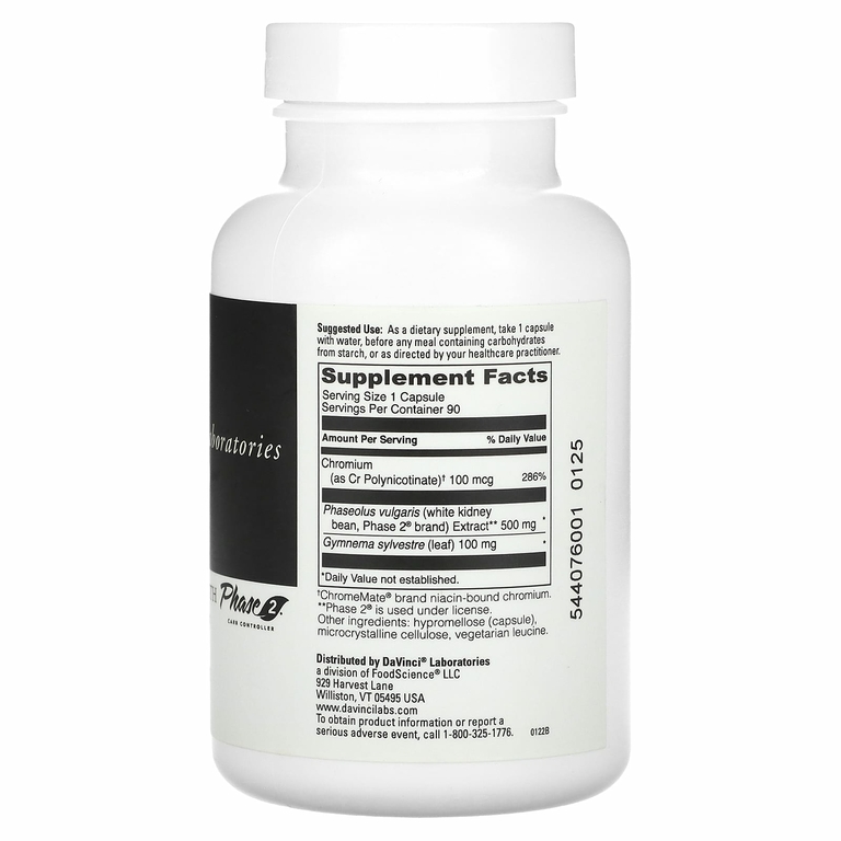 DaVinci Laboratories, Carb-Down с Phase 2 Carb Controller, 90 капсул