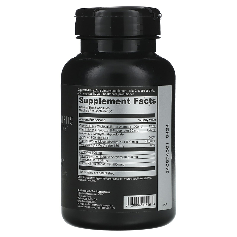 DaVinci Laboratories, Benefits Line, Cardio Benefits, 90 капсул