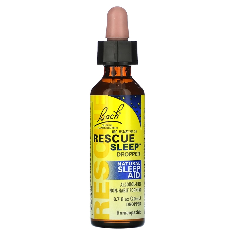 Bach, Original Flower Remedies, спасательная капельница для сна, натуральное средство для сна, 20 мл (0,7 жидк. унц.)