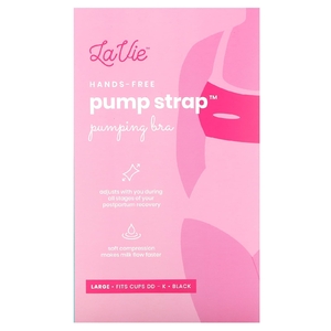 LaVie, Pump Strap, бюстгальтер для кормления без помощи рук, размер Large, черный, 1 шт.