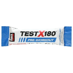 Force Factor, Test X180 перед тренировкой, голубая малина, 1 шт., 14 г (0,5 унции) (Товар снят с продажи) 