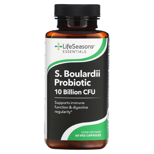 LifeSeasons, С. Boulardii Prodiotic, 60 растительных капсул (5 млрд КОЕ на капсулу)