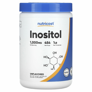 Nutricost, инозитол, без добавок, 454 г (16 унций)