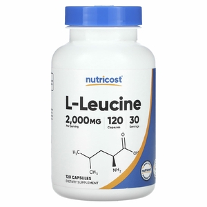 Nutricost, L-лейцин, 120 капсул (500 мг на капсулу)