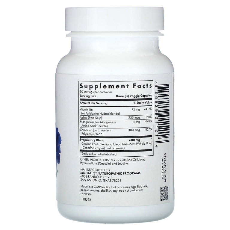 Michael's Health, Thyroid Factors, 90 веганских капсул