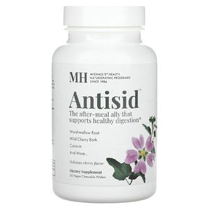 Michael's Health, Antisid, вишня, 60 веганских жевательных вафель