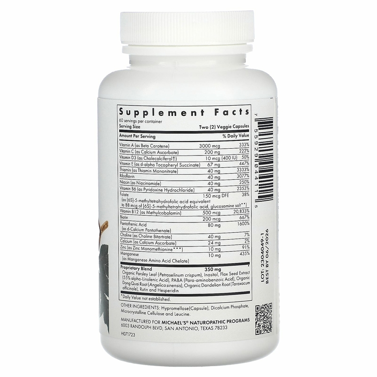 Michael's Health, Мультивитамины для девочек-подростков, 120 вегетарианских капсул