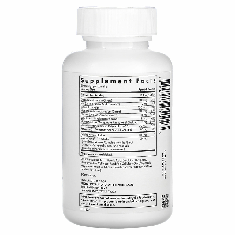 Michael's Health, Essential Minerals, 240 вегетарианских таблеток