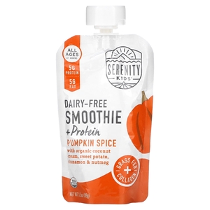 Serenity Kids, Смузи без молочных продуктов с белком, для детей от 6 месяцев, тыквенные специи, 99 г (3,5 унции)