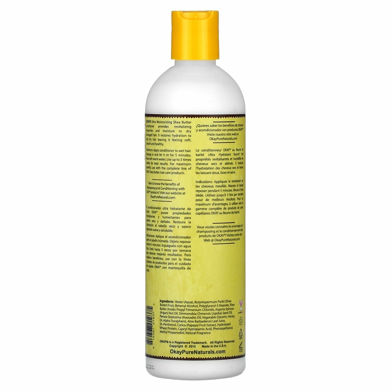 Okay Pure Naturals, Ультраувлажняющий кондиционер с маслом ши, 355 мл (12 жидк. унц.)
