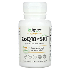 Jigsaw Health, коэнзим Q10 с SRT, 60 капсул (100 мг в 1 капсуле)
