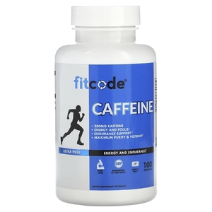 fitcode, Кофеин, 200 мг, 100 таблеток (Товар снят с продажи) 