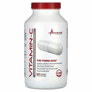 Metabolic Nutrition, Витамин C, 180 капсул (750 мг на капсулу)
