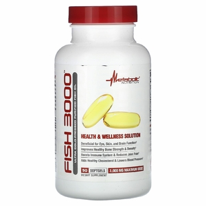 Metabolic Nutrition, Fish 3000, 90 капсул (1000 мг в 1 капсуле)