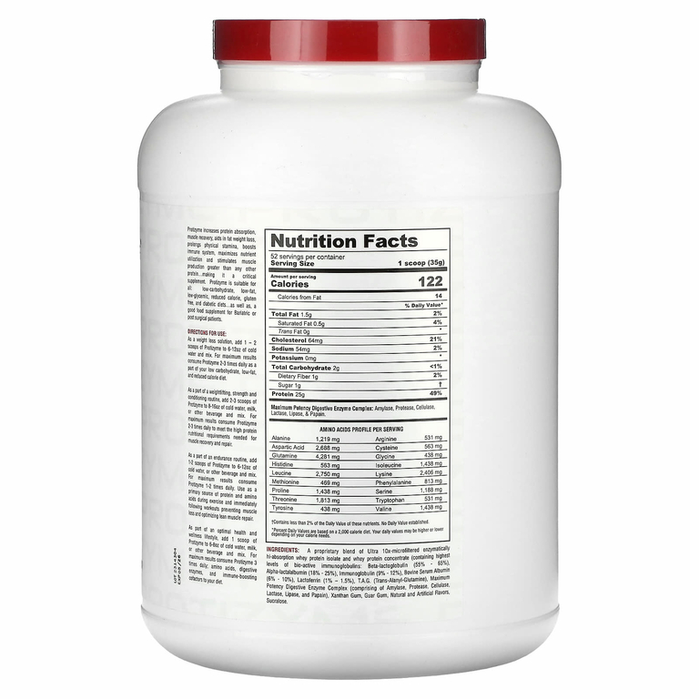 Metabolic Nutrition, Protizyme, Specialized Designed Protein, клубничный крем, 1820 г (4 фунта)