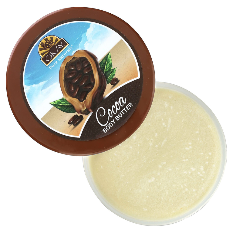 Okay Pure Naturals, Натуральное какао-масло, гладкое, 198 г (7 унций)