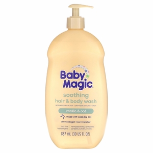 Baby Magic, Успокаивающий гель для душа и волос, с ванилью и овсянкой, 887 мл (30 жидк. унц.) (Товар снят с продажи) 