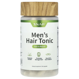 Snap Supplements, Тоник для мужчин, для волос и бороды, 90 капсул