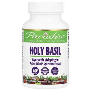 Paradise Herbs, Базилик священный, 60 вегетарианских капсул (250 мг на капсулу)