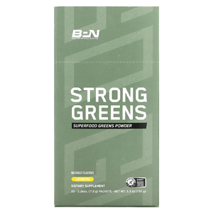 BPN, Strong Greens, лимон, 20 пакетиков по 7,5 г (0,26 унции) (Товар снят с продажи) 