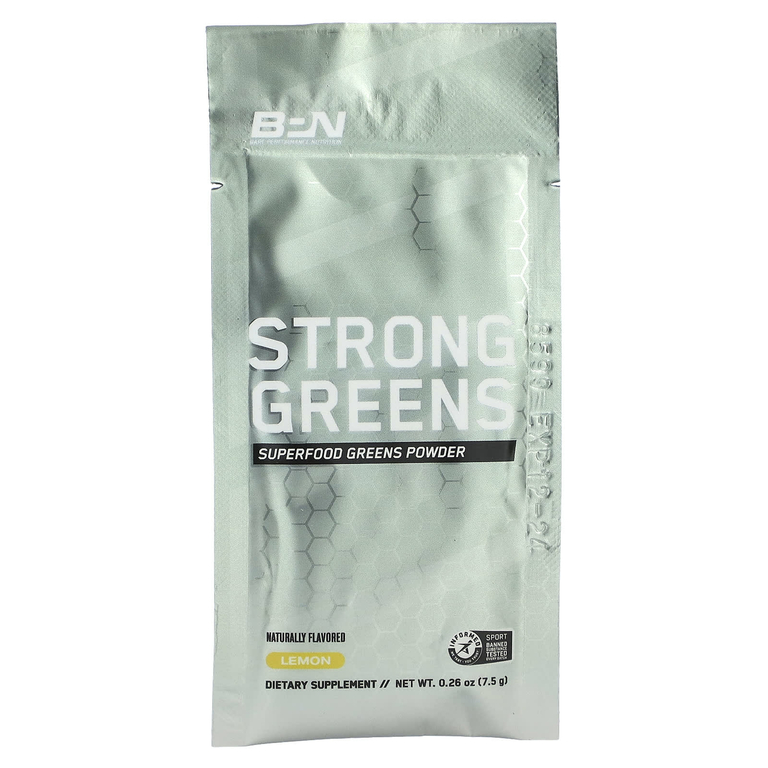 BPN, Strong Greens, лимон, 20 пакетиков по 7,5 г (0,26 унции) (Товар снят с продажи) 