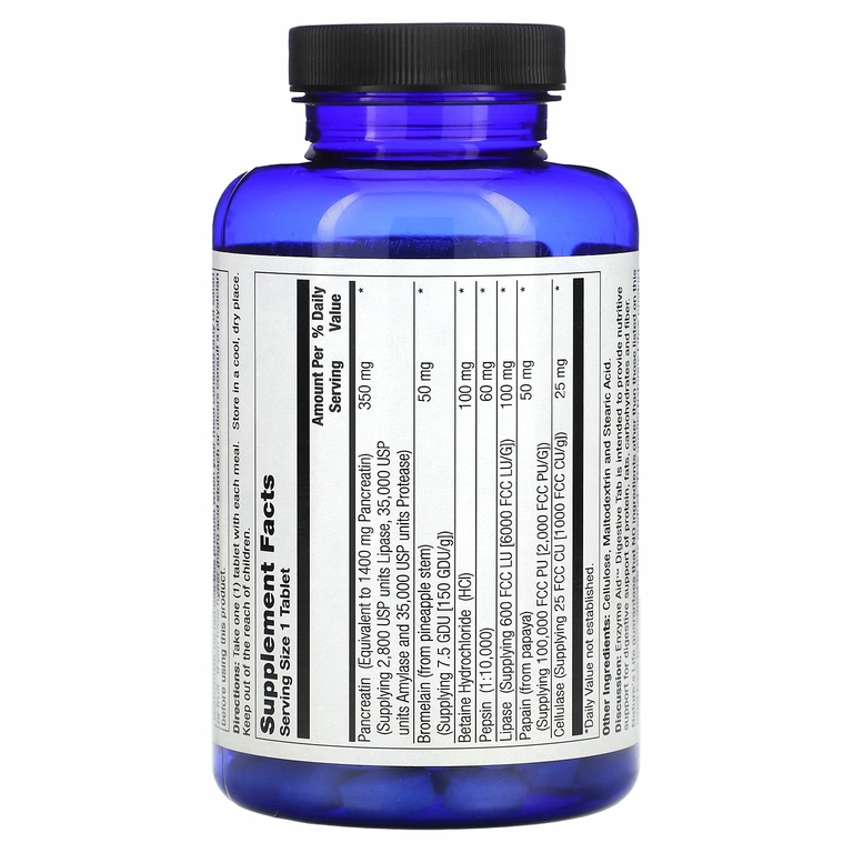 Nature's Life, Enzyme Aid, для улучшения пищеварения, 250 таблеток (Товар снят с продажи) 