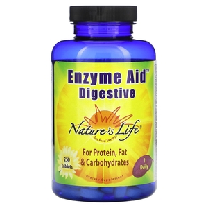 Nature's Life, Enzyme Aid, для улучшения пищеварения, 250 таблеток (Товар снят с продажи) 