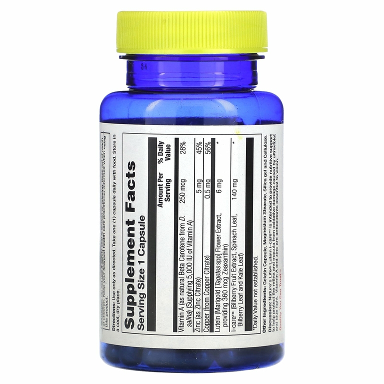 Nature's Life, Lutein I Care, 30 капсул