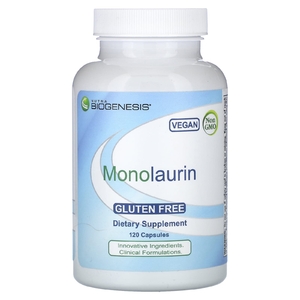 Nutra BioGenesis, монолаурин, 120 капсул (500 мг в 1 капсуле)
