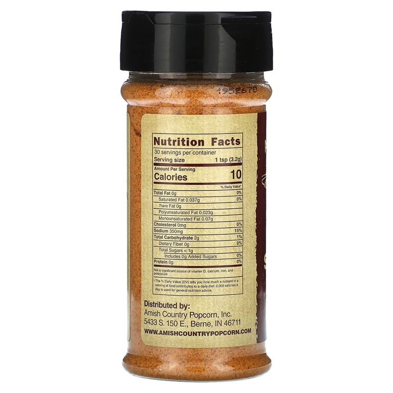 Amish Country Popcorn, Приправа для попкорна, баффало, 134 г (4,75 унции)