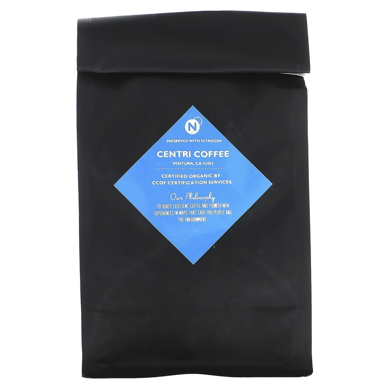 Centri Coffee, Centri Coffee, органический кофе из Эфиопии, черника и цветы, цельные зерна, без кофеина, 340 г (12 унций)