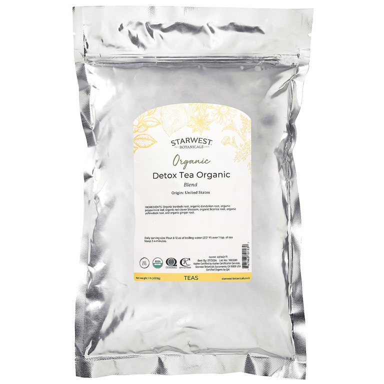 Starwest Botanicals, органическая очищающая смесь чая, 453,6 г (1 фунт) (Товар снят с продажи) 